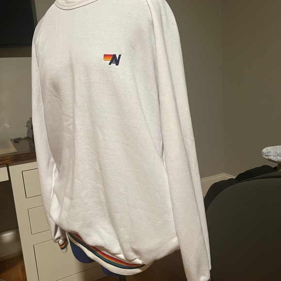 Aviator Nation White Crewneck Sweatshirt Size XLarge - Picture 2 of 10